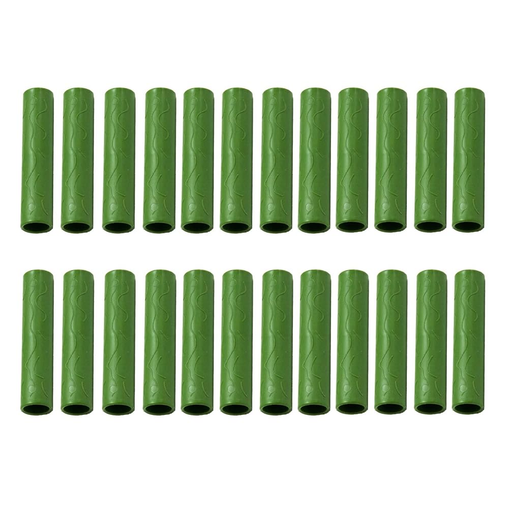 Hopbucan 20PCS 20MM Garden Stake Straight Connectors Plastic Garden Stake Connecting Pipe Heavy Duty Plant Support Stake