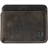 AZURAHIDE ZeroFold Slim Credit Card Holder – Men's Minimalist Handmade Full Grain Leather Wallet, Hand-Burnished & Oiled Finish, Super slim & Holds up to 8 Cards