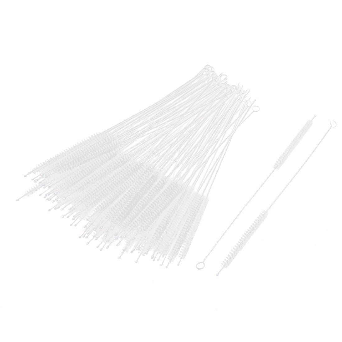 Sourcingmap 3mm Dia Nylon Twisted Handle Test Tube Pipe Cleaning Brushes 100pcs