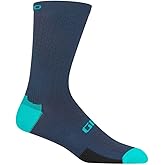 Giro HRc Team Sock Bicycle Socks Phantom Blue/Screaming Teal Medium