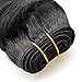Black Color Loose Wave 8 Inches Human Hair 4 Bundles 50g/Bundles Natural Black Color 100% Unprocessed Brazilian Short Human Hair Bundles For Bob HairStyles Double Drown Weft(8 Inches,Black)