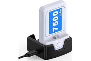 7500 mAh Battery Pack with Charging Dock,Detachable&Rechargeable Battery Pack for Meta Quest Head Strap, Lightweight Battery 