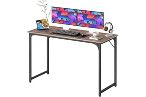 BestOffice 47 Inch Computer Desk,Home Office Desk Writing Study Table Modern Simple Style PC Desk with Metal Frame for Home O