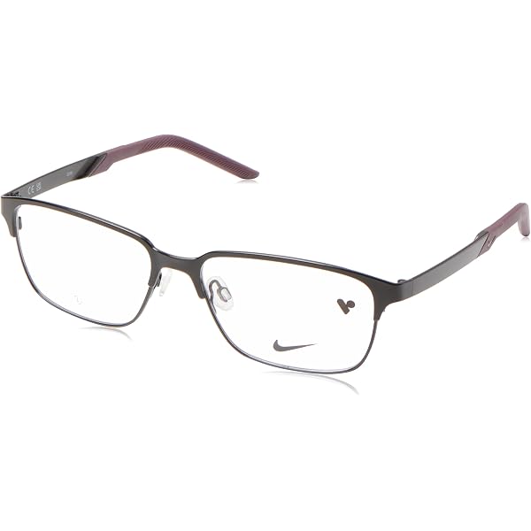 NIKE Eyeglasses 8213 002 Satin Black/Night Maroon at Amazon  display picture 3