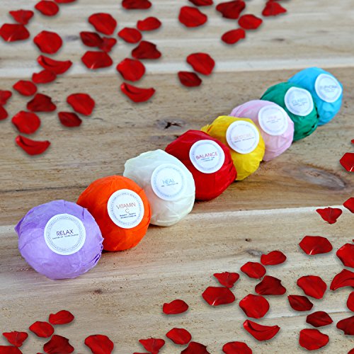 8 USA Made Vegan 2 oz Bath Bombs - Gift Set Ideas - Gifts For Women, Mom, Girls, Teens, Her - Ultra Lush Spa Fizzies - Gift Ideas - Add to Bath Bubbles, Bath Beads, Bath Pearls & Flakes Beauty & Personal Care, Personal Care, Bath & Bathing Accessories, Bath, Bath Bombs