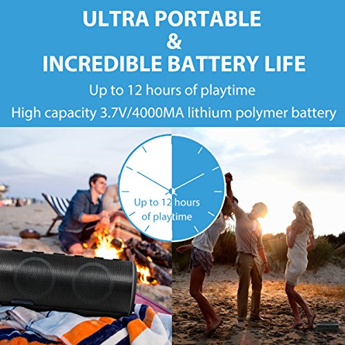 image for Mix Hero Portable Wireless Bluetooth Speaker, Big Magicbox 20W Loud Sp