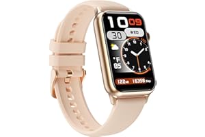 WONTRUM Health Fitness Tracker Smart Watch with 24/7 Heart Rate Blood Oxygen Blood Pressure Monitor Sleep Tracker 128 Exercise Modes Step Calorie Counter Pedometer IP68 Waterproof for Women Men Android iOS