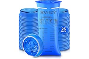 Vomit Bags Disposable 25 Pack (1000ml) – Medical Grade Emesis Bags for Travel, Motion Sickness, Morning Sickness & Nausea – L