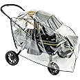 SASHA'S Rain and Wind Cover for Evenflo Pivot Xplore All-Terrain Stroller Wagon, Clear Design, Ventilation Holes, Maximum Coverage (Stroller not Included) Made in USA