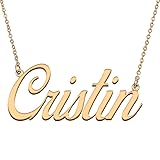 HUAN XUN Customized Custom Simple Any Name Necklace