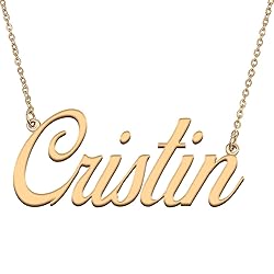 HUAN XUN Customized Custom Simple Any Name Necklace