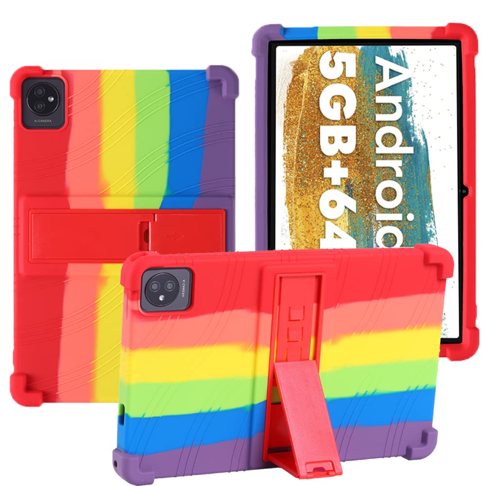 YHFZR Case for Blackview Tab 7 WiFi, Soft Kid Friendly Light Weight Build in Kickstand Protective Case for Blackview Tab 7 WiFi Tablet 10 Inch, Colorful