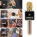 Wireless Karaoke Microphone-H8,Portable Handheld Cellphone Karaoke Machine with 48 LED Lights,2 Hi-Fi Bluetooth Speakers,Mini Karaoke Mic for Home Party KTV by AUTELL