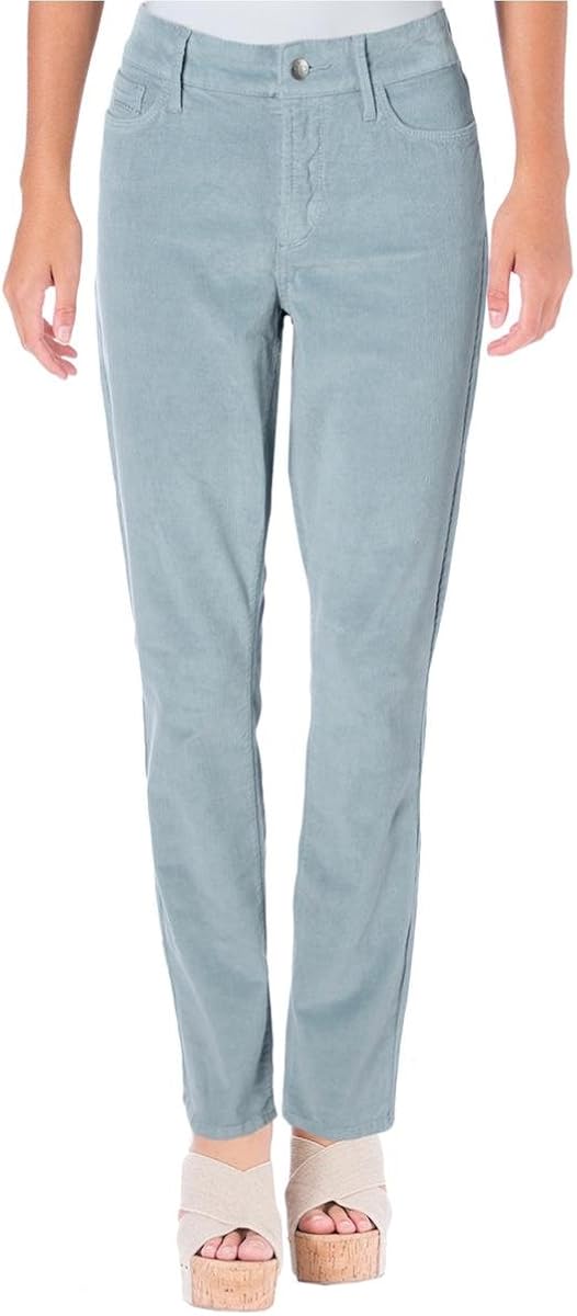 NYDJ Womens Corduroy Slim Corduroy Pants Blue 12 Clothing