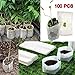 renlisi 100 Pcs/Pack Degradable Non-Woven Nursery Pots Seedling Growing Bag Plants Pouch Grow Bagsthumb 1