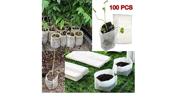Gugio 100 Piezas Biodegradable No Tejido Bolsas de Guardería, Tela ...