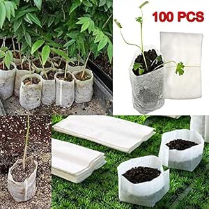 Gugio 100 Piezas Biodegradable No Tejido Bolsas de Guardería, Tela ...