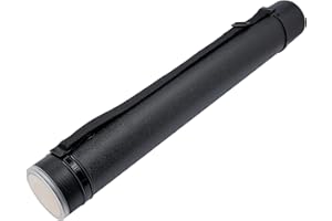 Extendable Document Tube, Plastic Expanding Poster Tube 24.5 to 40” Adjustable with Shoulder Strap, Drawing Tube Blueprint Ca