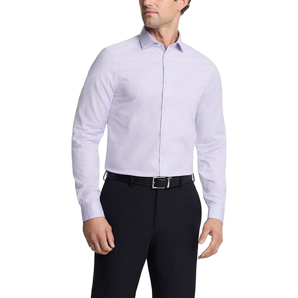calvin klein infinite non-iron white slim fit dress shirt Calvin Klein Men's Slim Fit Dress Shirt - White