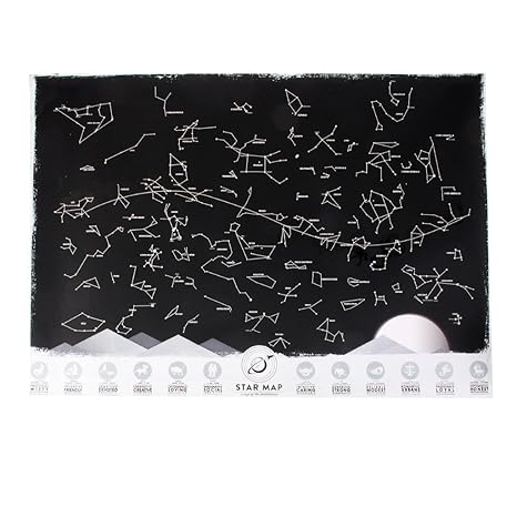 Amazon.com: Magideal Cielo Nocturno Constelaciones Póster de ...