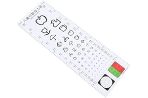 Scicalife Visual Testing Chart, Practical Wall-mounted Vision Eye Chart, Visual Testing Chart for School Home Children