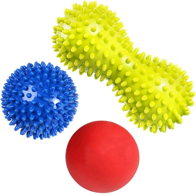 Massage Balls RIGHTWELL 3 Pcs Foot Massager Balls for Plantar Fasciitis Self Trigger Point