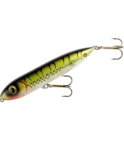 難あり★HEDDON☆80's WOUNDED-SPOOK GRA Heddon Lures XP9255RH Wounded Zara Spook Fishing Lures, Red Head
