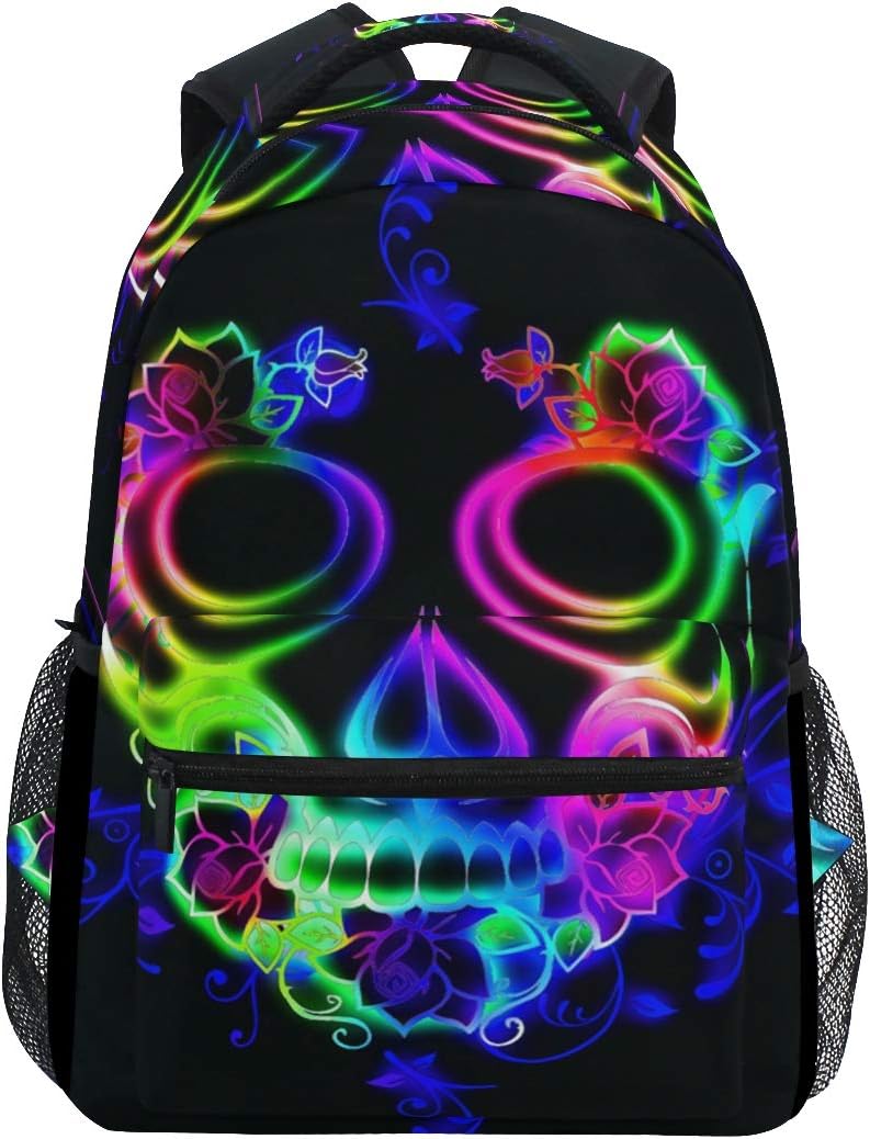 CaomeiWu Halloween Schulrucksack - Gruselige Büche Produktbild-Vorschau 6