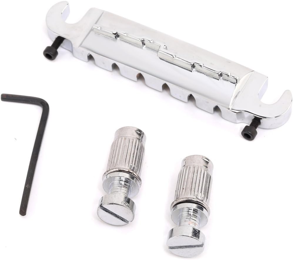 Chrome Wraparound 6 String Electric Guitar Bridge Les Paul LP JR Style