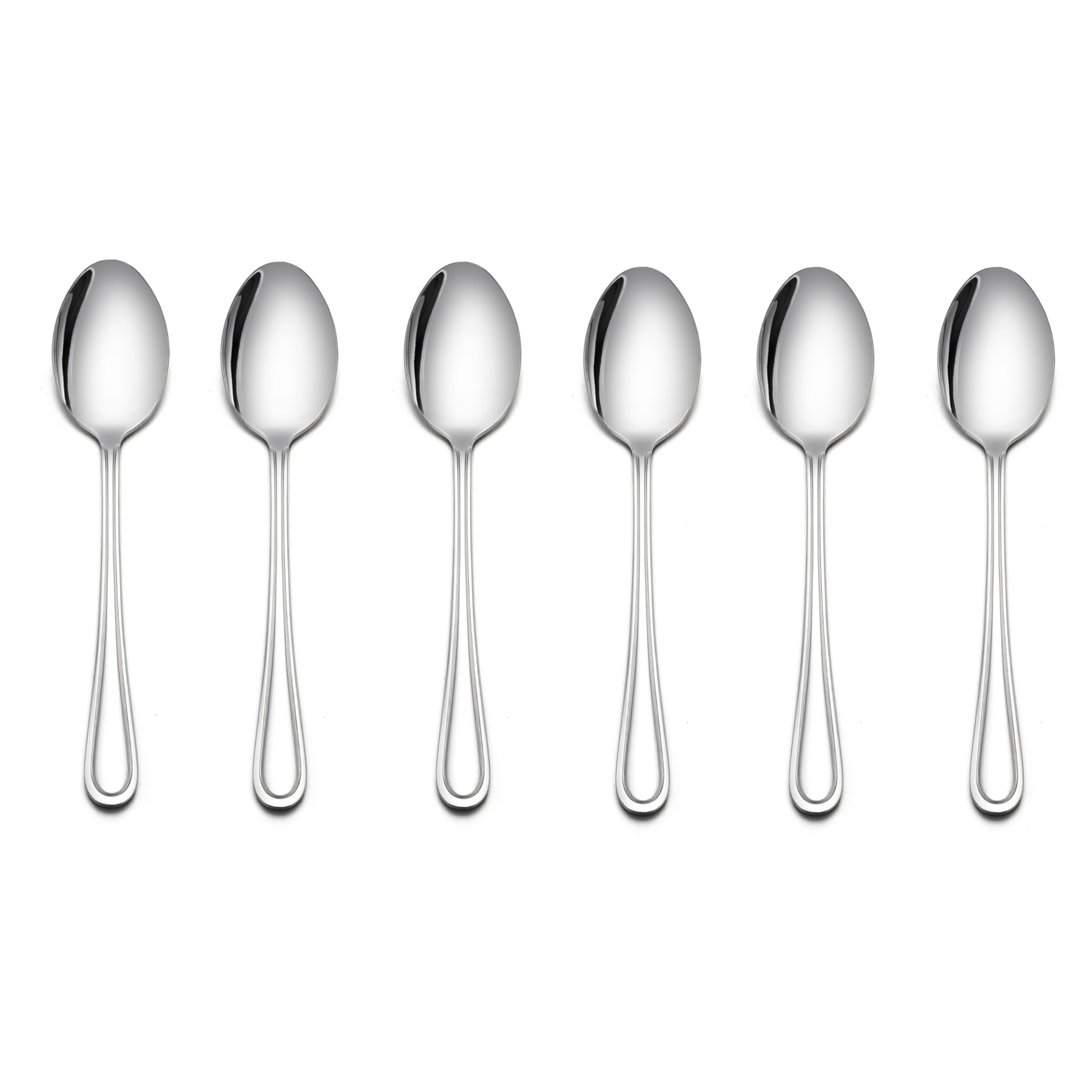 Photo 1 of LIANYU 6-Piece Toddler Spoons, Kids Baby Spoons Self Feeding, Stainless Steel Toddler Utensils Silverware Set for 2-10 Year Old, Children Cutlery Flatware Set for Home School, Dishwasher Safe