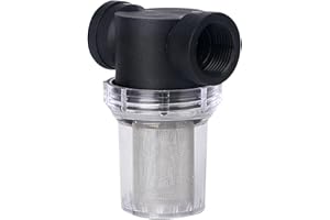 Denpetec 1Pcs Garden Pond 1 inch Inline Mesh Strainer Water Pump Filter Irrigation High Flow Pipeline Filter Garden Interface