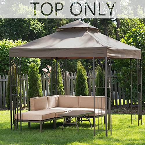 MASTERCANOPY Gazebo Replacement Canopy Top 8×8ft Replacement Canopy roof for Model L-GZ385PST