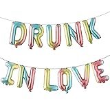 16 inch DRUNK IN LOVE Balloons Banner Foil Letters
