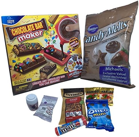 Chocolate Bar Maker with 2 LBS Light Chocolate Melts, Sandwich Cook...