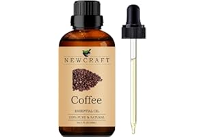 NEWCRAFT Coffee Essential Oils, 100% Pure and Natural Essential Oil for Aromatherapy Diffuser - Coffee/1 Fl Oz