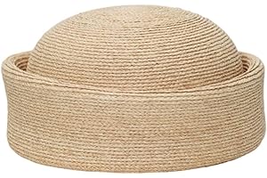Straw Pillbox Hat for Women, Summer Beret Sun Hat,Church Tea Party Hat