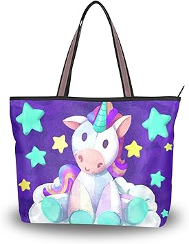 purple tote purse