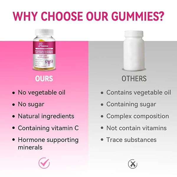 VITAL PREMIUM SOURCE FEMININE BALANCE PINEAPPLE GUMMIES,WOMEN’S BALANCE GUMMIES,GLUTEN-FREE&VEGAN