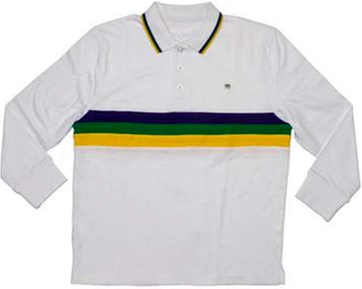 Child XLarge Mardi Gras Rugby White Purple Green Yellow