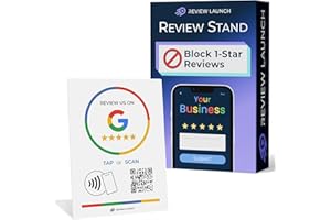 Google Review Tap Card Stand | Boost Online Reviews and Google Rank with Fast Zappy NFC Tap QR Code Stand Digital Business Ca
