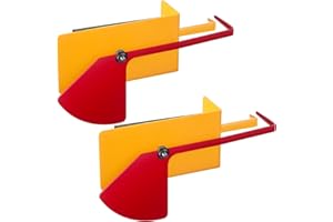 Datanly 2 Pcs Truck Forklift Fork Level Indicator Level Fork Oil Lift Attachment Steel Truck 9-1/4'' x 2-5/8'' x 5-1/16'' Red Yellow