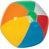 Rhode Island Novelty Inflatable 12 Inch Multicolored Beach Balls, Set of 12