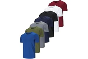 Cimic 1,5 or 7 Pack Workout Shirts for Men Classic Gym Shirts Quick Dry Moisture Wicking Sport Athletic Shirts Short Sleeve