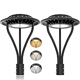 ADUB 2 Pack 80W LED Post Top Light, 11200LM LED