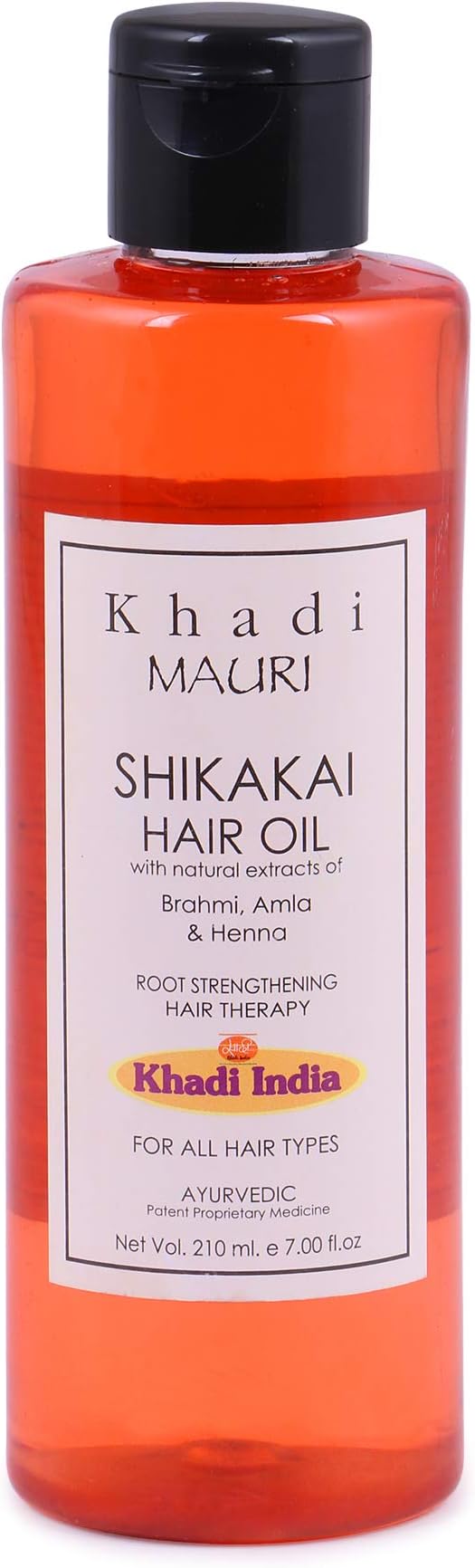 KHADI Shikakai Oil - Anti Hairfall & Root Strengthening - 210 ml - Enriched with Amla