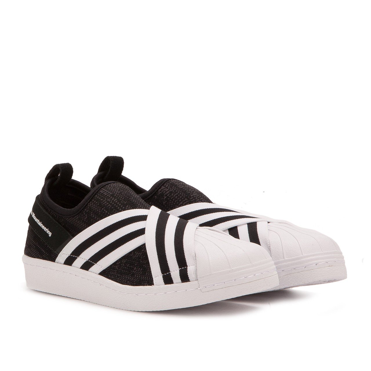 Adidas Men White Mountaineering Superstar Slip On Primeknit Black