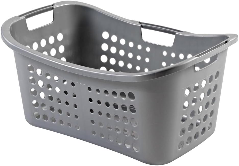 CURVER VICTOR Laundry Basket 50 L Silver Plastic 2045102 Amazon.co.uk Kitchen & Home