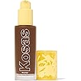 Kosas Revealer Skin-Improving Foundation with SPF 25 Protection -Hydrate, Brighten, Soothe, Plump, Protect Skin - Smoothing Texture, Natural Finish and Clean Formula - Deep Neutral Olive 400