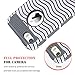 BENTOBEN Phone Case for iPhone SE/5S/5,Slim Shockproof Flexible TPU 2 in 1 Hybrid Hard Plastic Stripes Design Dual Layer Protective iPhone 5 5S SE Cases for Girl, Red/Gray