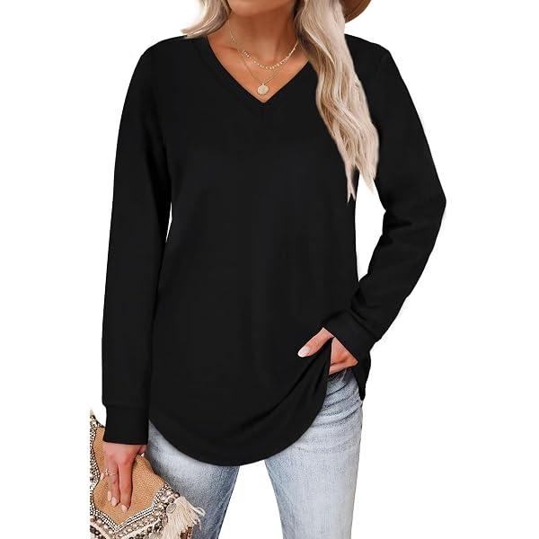 XIEERDUO Women's Loose Crewneck Sweatshirt – Soft Long Sleeve Pullover Top, Caramel, XX-Large – Comfy Casual Wear